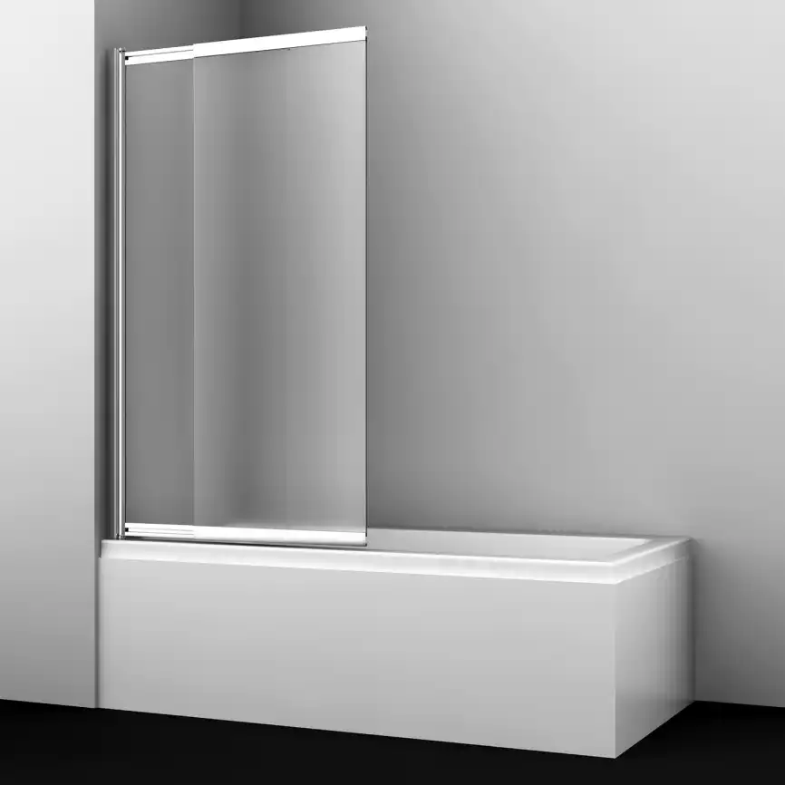 Шторка для ванны WasserKRAFT Main 41S 100 см, 41S02-100 LM, профиль Хром, стекло Матовое фото 3