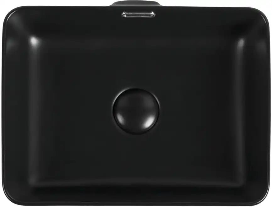 Раковина накладная Aquanet PERFECT-1-MB 40,5х31,5х14 прямоугольная, Черная матовая фото 4