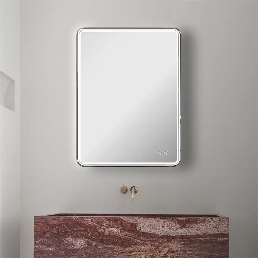 Зеркальный шкаф AZARIO Air 600*800 CS00084317 правосторонний, с подсветкой+подогрев,сенсорный выключатель фото 8