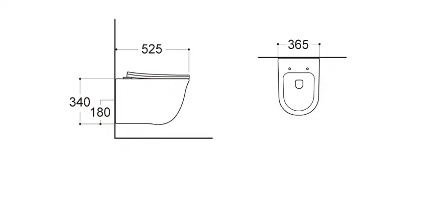 Подвесной унитаз Aquatek Классик AQ1111-00 безободковый, с сиденьем микролифт, Белый фото 5