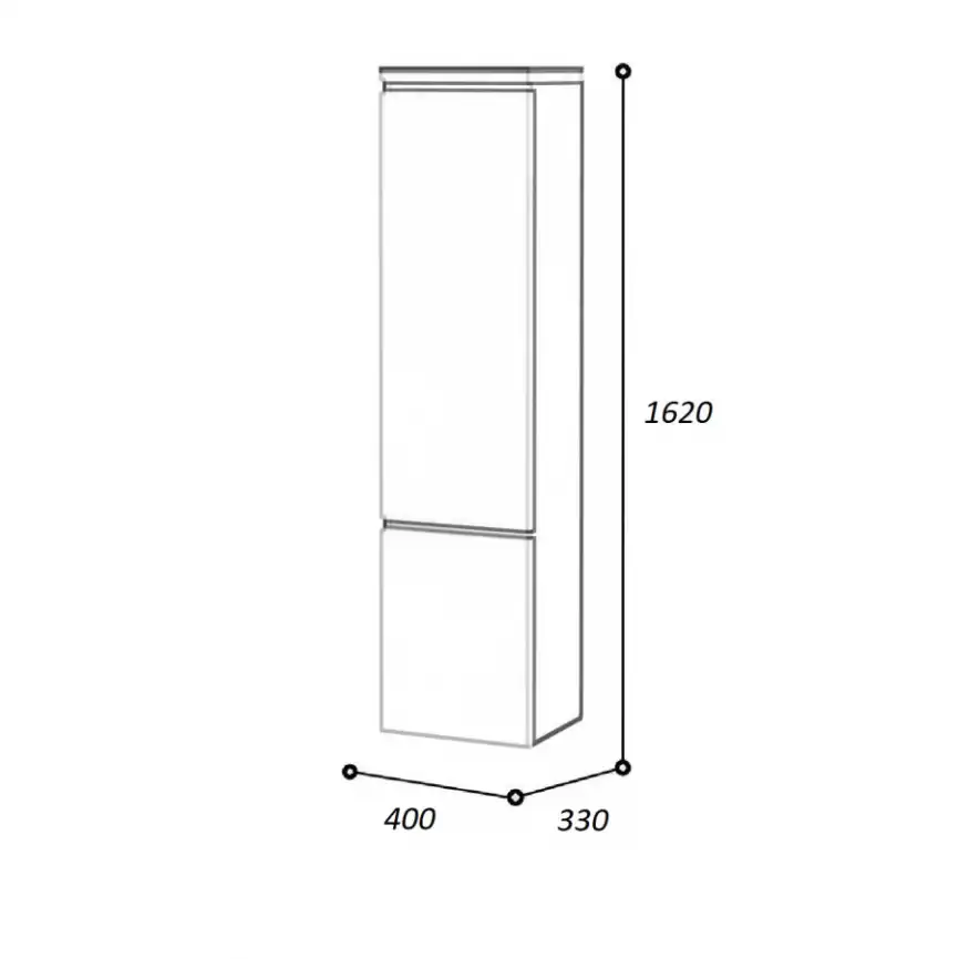 Пенал AURA ТРИУМФ 40 подвесной правый Белый фото 8