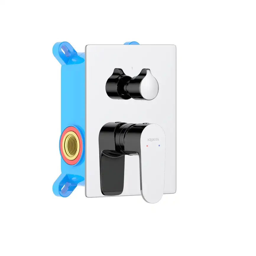 Смеситель для душа Aquatek Оберон AQ1246CR встраиваемый, с внутренней частью, Хром фото 1