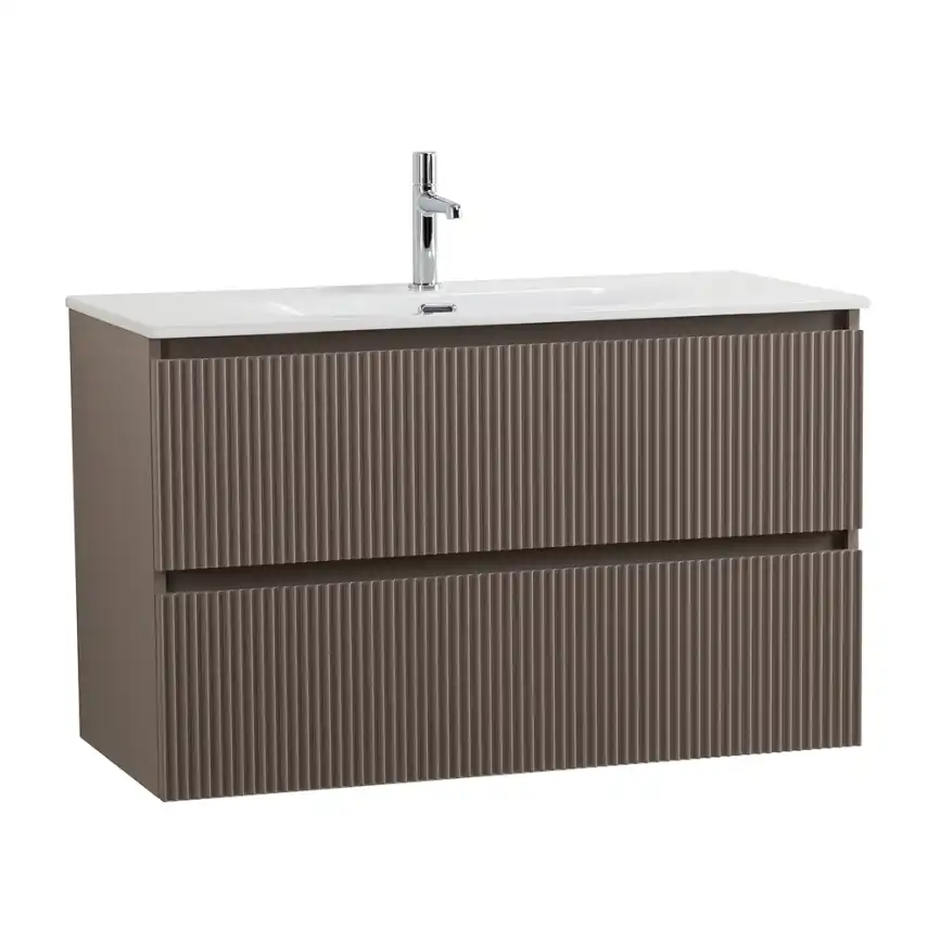 Тумба под раковину BelBagno UNO-MINI-1000-2C-SO-СO подвесная, Бежевый матовый фото 2