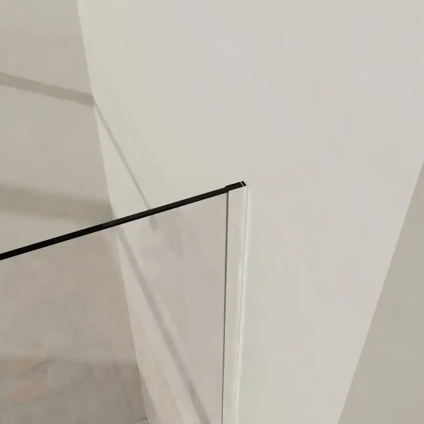 Душевая перегородка Azario Walk-in 100 AZ-251-100-MGR-CL стекло 8 мм прозрачное, профиль Графит матовый фото 6