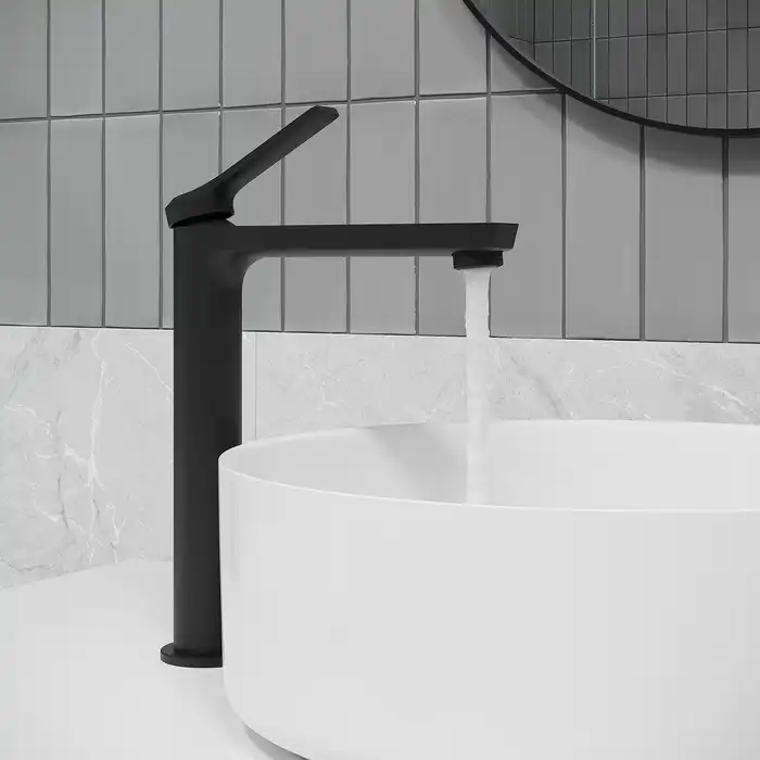 Смеситель для раковины IDDIS Parker PARBL01i01 высокий цвет, Матовый черный фото 3