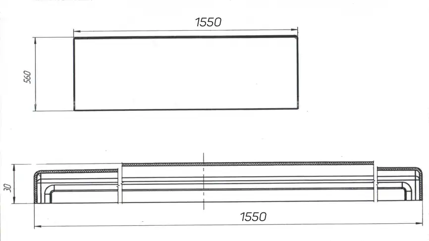 Фронтальная панель FLAT 155 Marka One фото 2