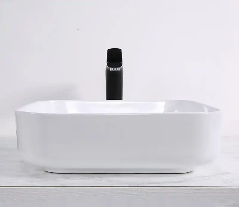 Раковина накладная CeramaLux 390х390х140 D1303, цвет Белый фото 9