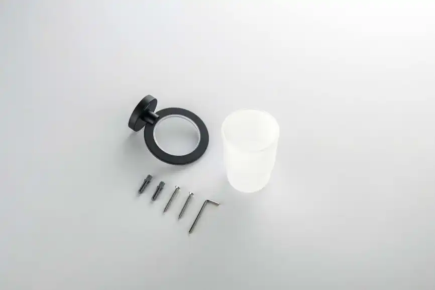 Стакан для ванной Aquatek Оберон AQ4204MB, Черный матовый фото 4