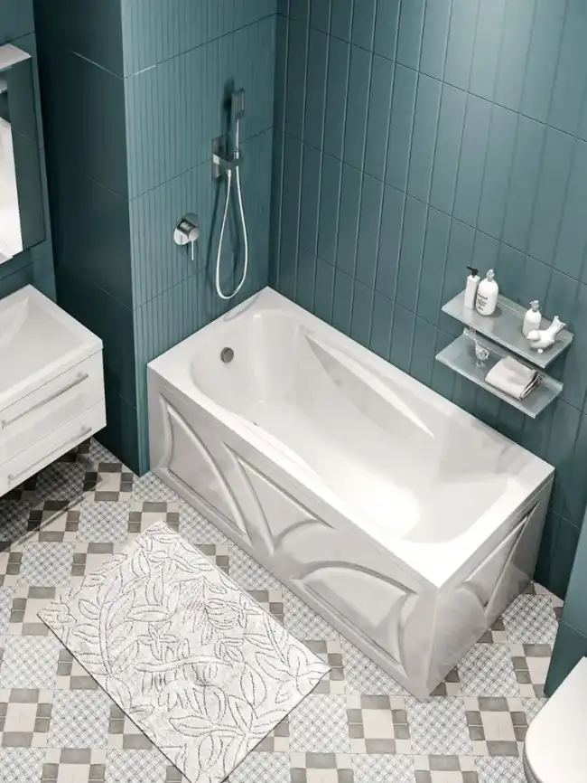 Акриловая ванна 1Marka CLASSIC 140х70 Прямоугольная Белая 01кл1470 А фото 3