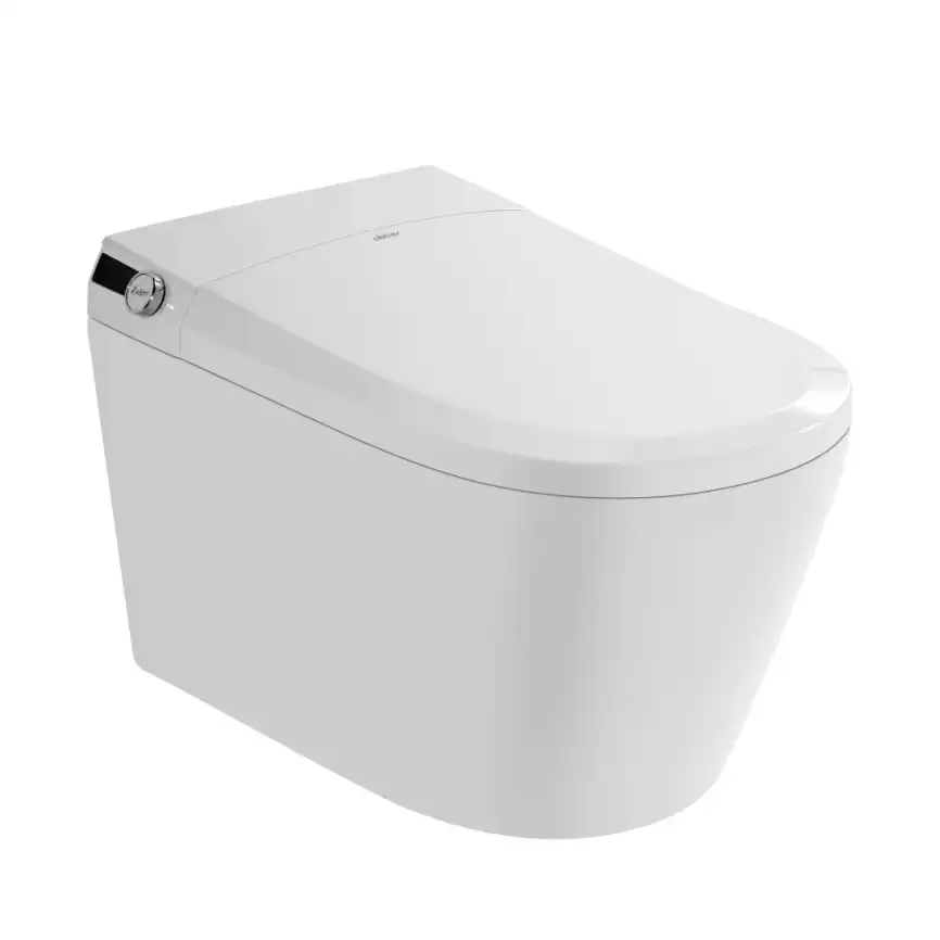Электронный подвесной унитаз-биде ABBER Bequem AC1119S, белый фото 1