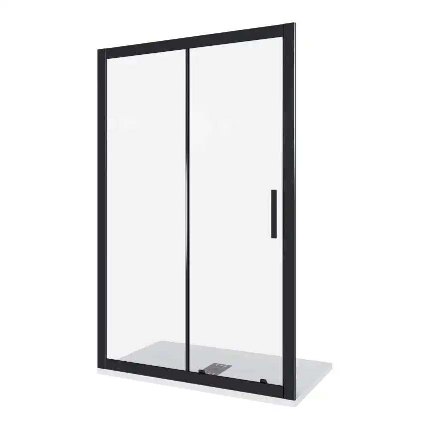 Душевая дверь Good Door Cofe WTW-110-C-B, КФ00010, профиль Черный, стекло Прозрачное фото 2
