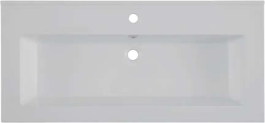 Раковина Aquanet Текла 100 328016 прямоугольная, Белая глянцевая фото 3