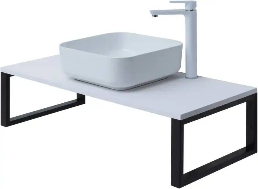 Комплект кронштейнов Aquanet Магнум черный матовый фото 3