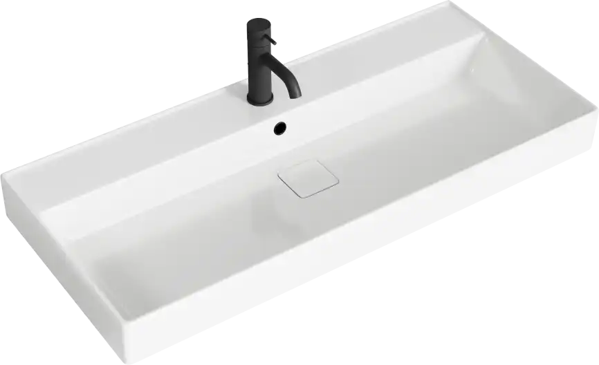 Тумба с раковиной подвесная Aqwella 5 Stars Pure 100 см, PUR0110GRM, цвет Серый фото 2