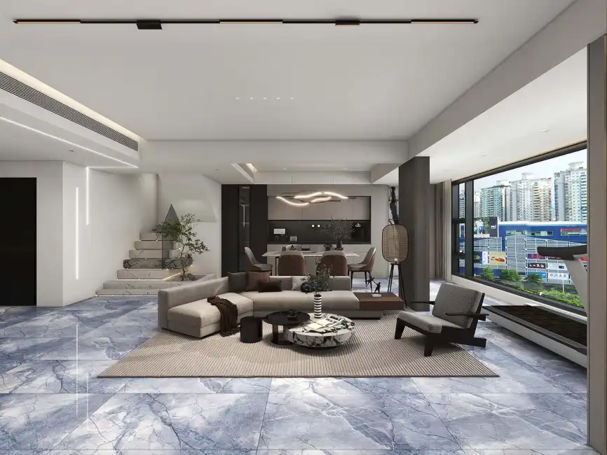 Керамогранит AZARIO MURUNTAU AQUA GOLD 60x120 Carving (H18004010G) фото 4