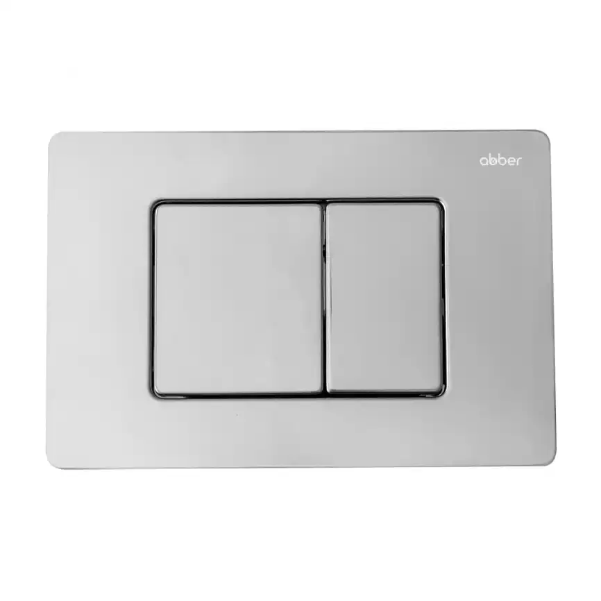 Комплект унитаза с инсталляцией ABBER Bequem AC1100-AC0105 белый и кнопкой смыва AC0120 хром фото 6