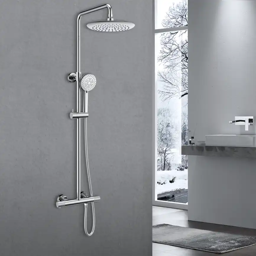 Душевая система  Vincea Desire VSFS-1D0TCH VSFS-1D0TCH  с термостатом, хром фото 1