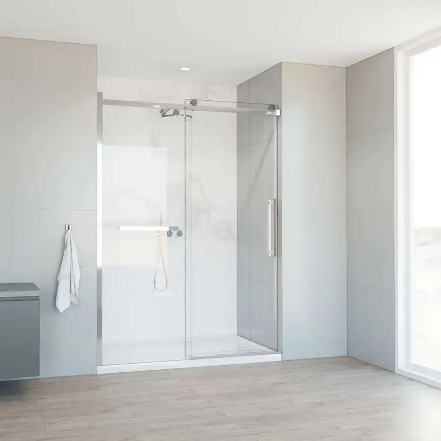 Душевая дверь Vincea Como Soft 140 см, VDS-1CS140CL, профиль Хром, стекло Прозрачное фото 1