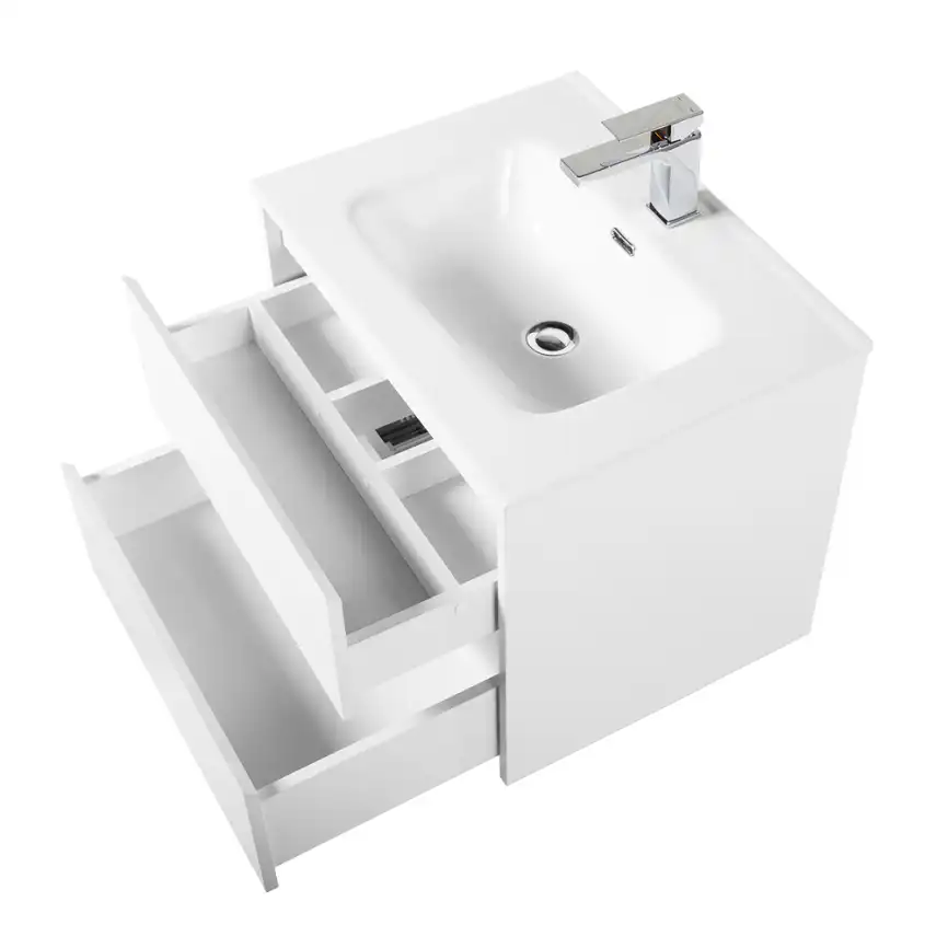 Тумба под раковину BelBagno KRAFT-700-2C-SO-BO подвесная Bianco Opaco фото 4