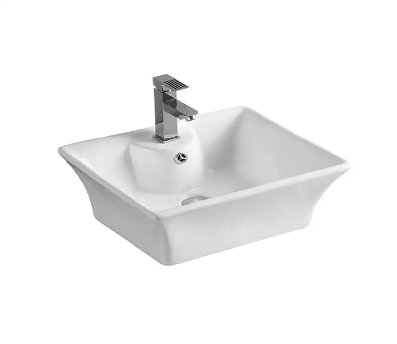 Раковина накладная CeramaLux 500х415х200 9108, цвет Белый фото 3