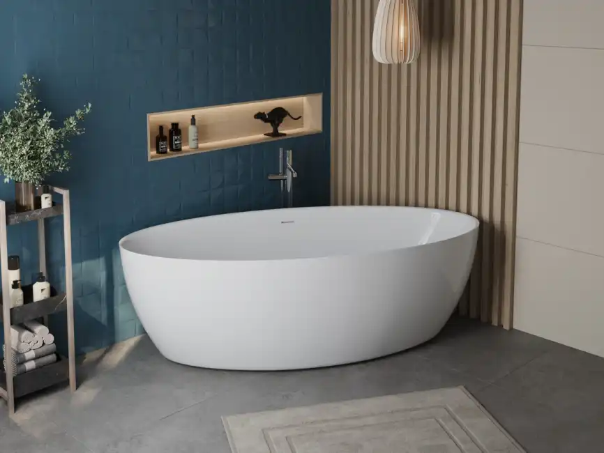 Акриловая ванна BelBagno 186х88 BB707-1860-880, отдельностоящая, Белая глянцевая фото 7