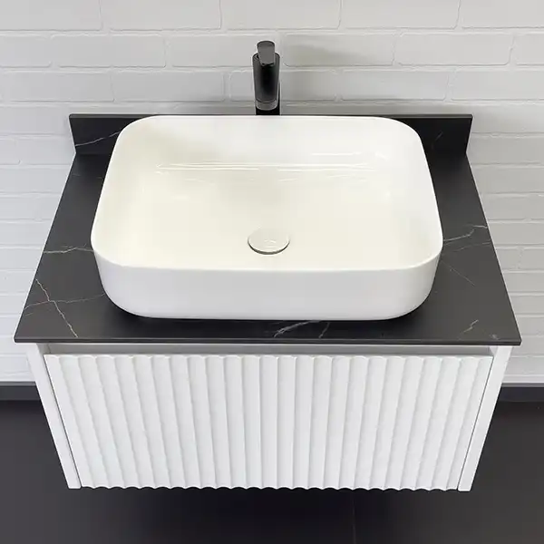 Тумба с умывальником Comforty Марсель 75 Белый, 00-00013395 фото 6