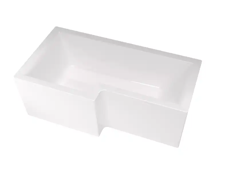 Акриловая ванна Marka One Linea 165х85 01лин16585л левая, Белая фото 3