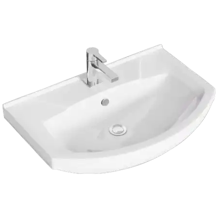 Тумба с раковиной напольная Aqwella Basic 70 см, BAS0107DZ, цвет Дуб золотой фото 3