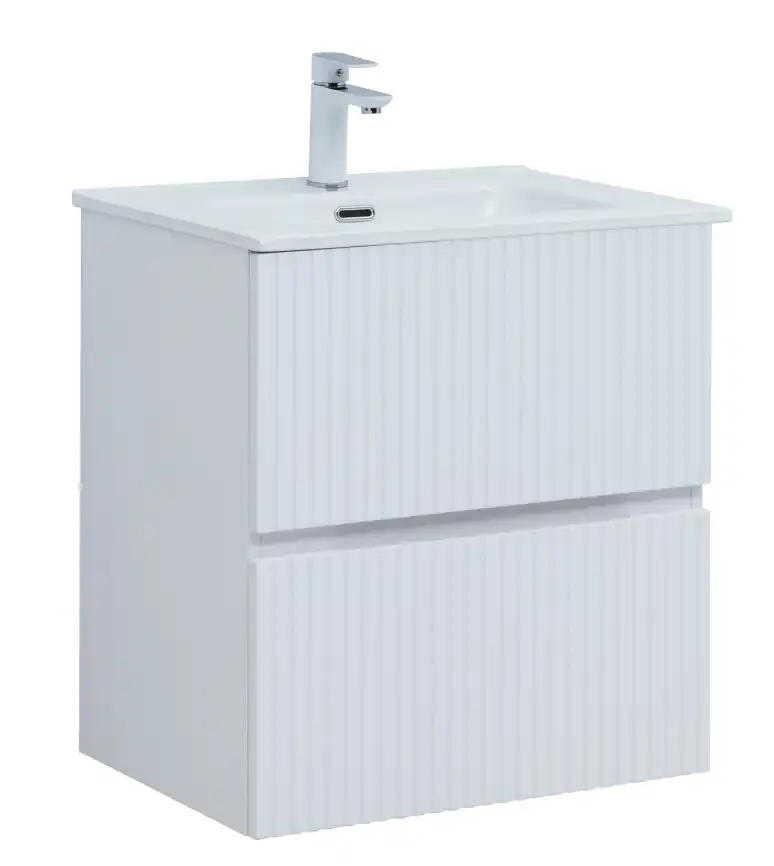 Тумба под раковину Aquanet Джейн 60 белый матовый 313284 фото 3