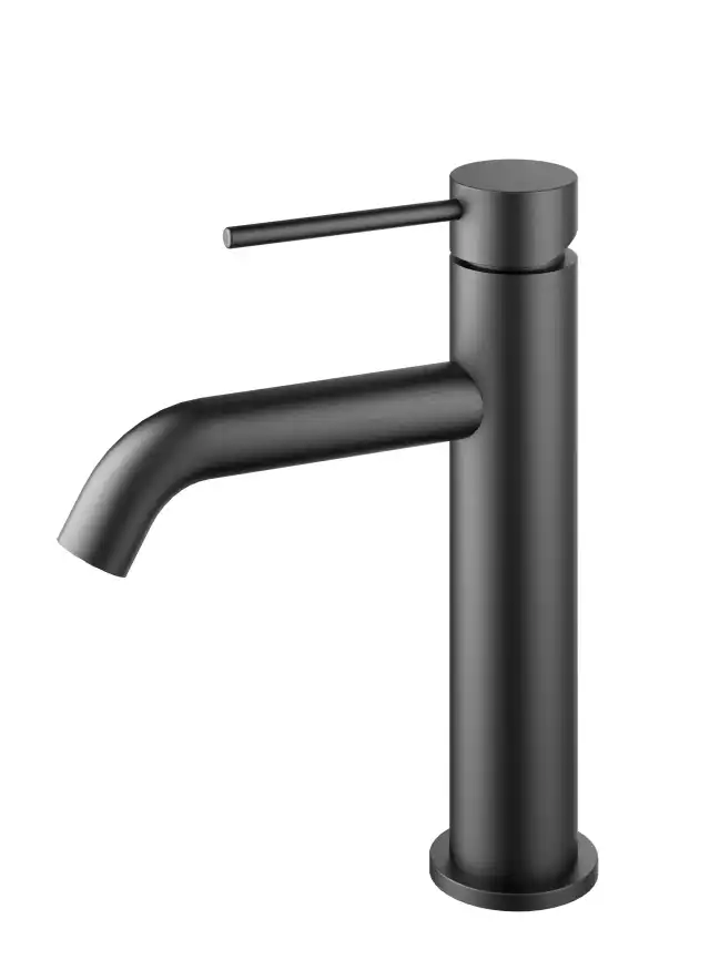 Смеситель для раковины Vincea City VBF-2C1GM однорычажный, вороненая сталь фото 2