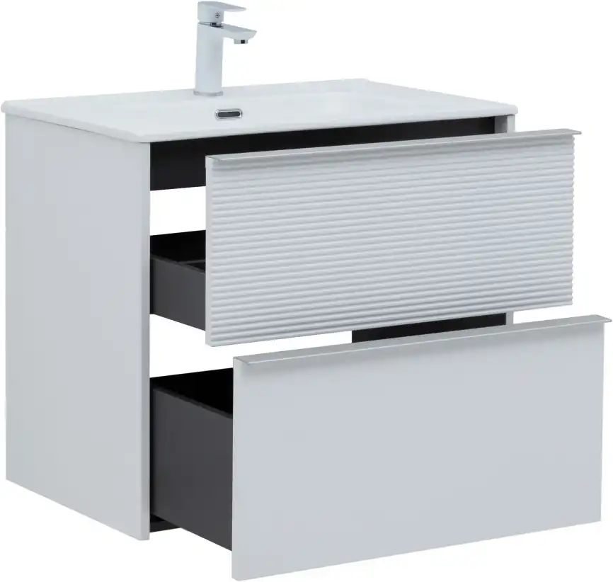 Тумба под раковину Aquanet Вита 70 белый матовый, подвесная, 330476 фото 7