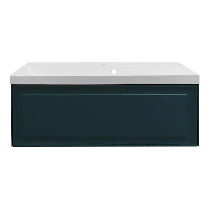 Тумба с раковиной Azario Belloni 100 CS00098074, подвесная, зеленая фото 3