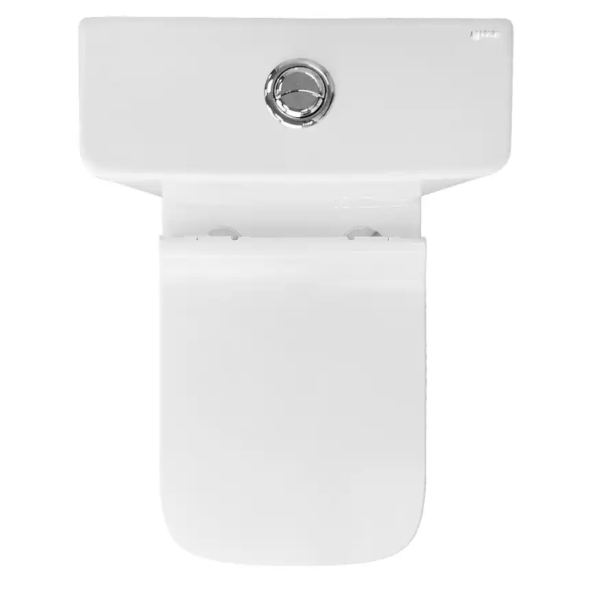 Унитаз-компакт Azario Quadro AZ-2175 UQ1 напольный, безободковый, смыв Торнадо, с бачком и сидением микролифт, цвет белый фото 8