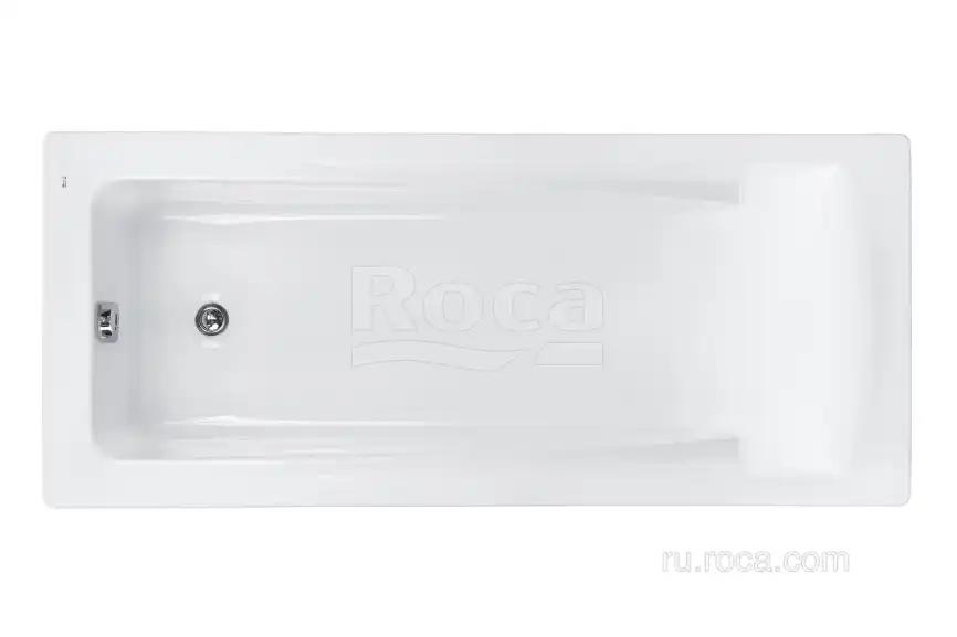 Акриловая ванна Roca HALL 170х75 ZRU9302768 прямоугольная, Белая фото 1
