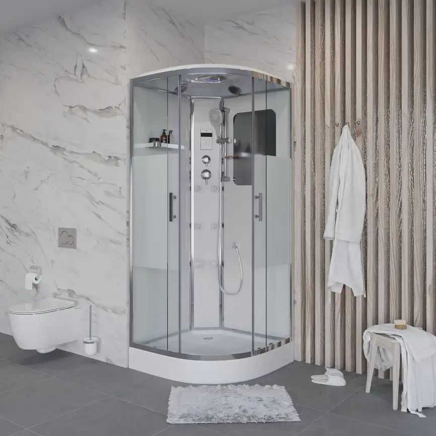 Душевая кабина Niagara Ultra 90х90х220 NG-301-01 низкий поддон, с гидромассажем фото 2