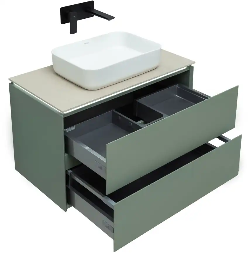 Тумба под раковину Allen Brau Infinity 85 1.21001.CGM олива матовый фото 8