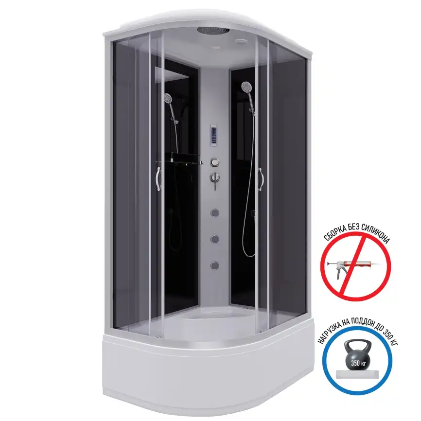 Душевая кабина Niagara Classic 120х80х215 NG-2510-14RF
(NG-3520-14R) высокий поддон, с гидромассажем, 25101434RF фото 1