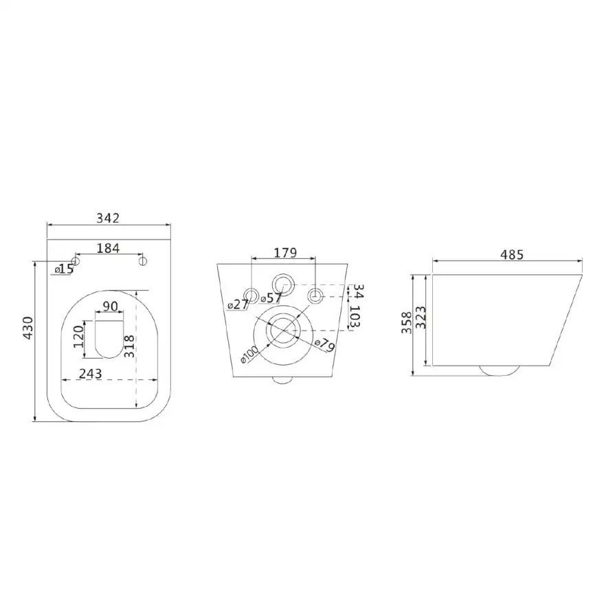 Подвесной унитаз Lemark FLOREX 9612002, безободковый с сиденьем микролифт, смыв вихревой Торнадо 3.0, чёрный матовый фото 16