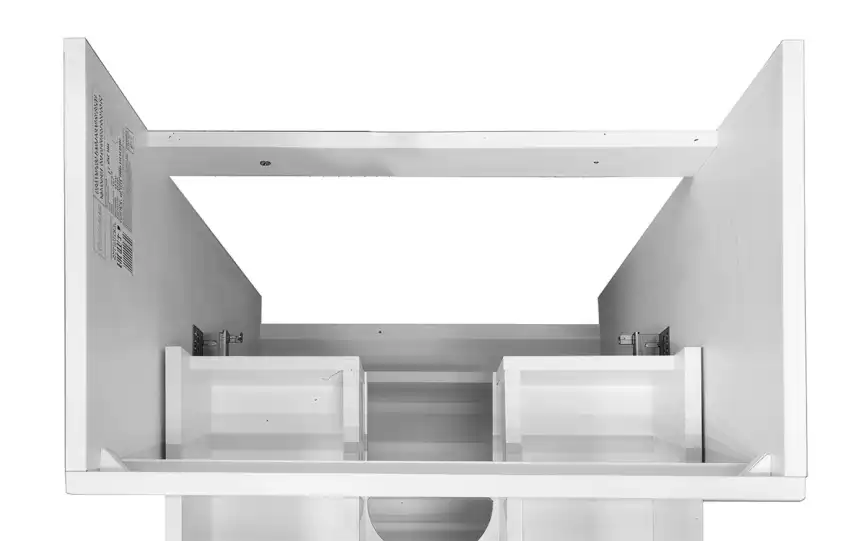 Тумба с раковиной Azario KANTRI 60/2Н CS00097250, напольная с раковиной Фостер 60, белая фото 5