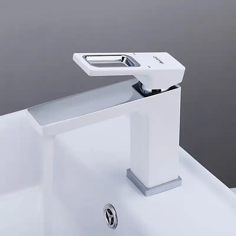 Смеситель для раковины Gappo G1017-8, Белый / Хром фото 7