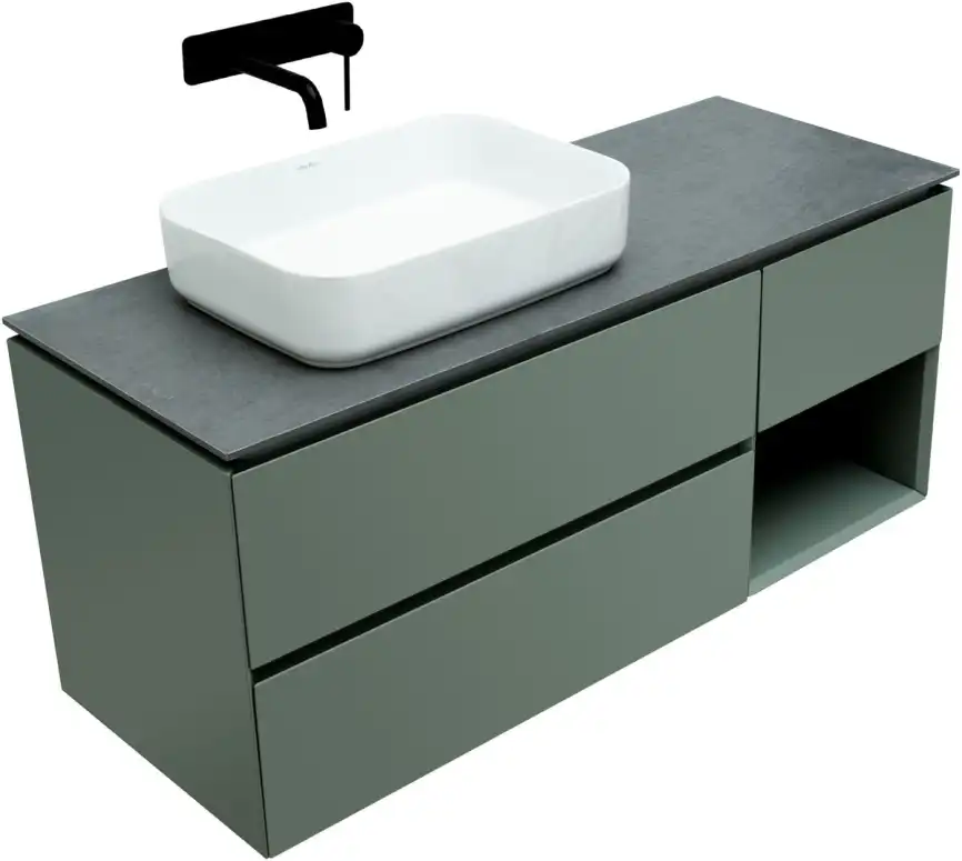 Тумба под раковину Allen Brau Infinity 120 1.21005.CGM L олива матовый фото 9