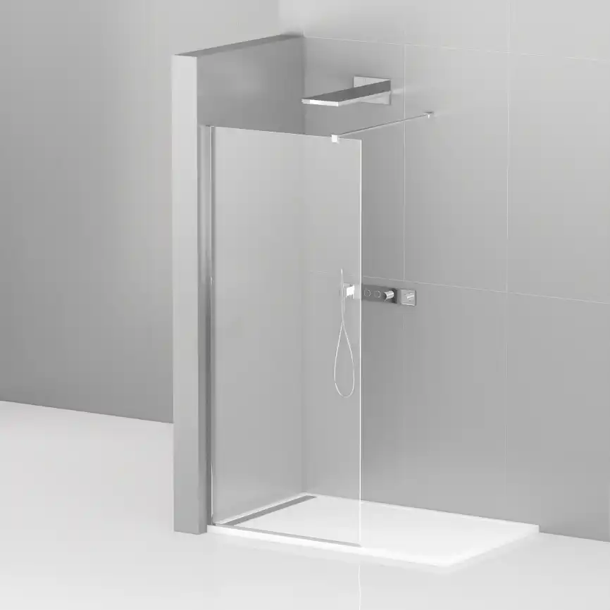 Душевая перегородка CEZARES LIBERTA-L-1-115-120-C-Cr стекло Прозрачное, профиль Хром фото 4