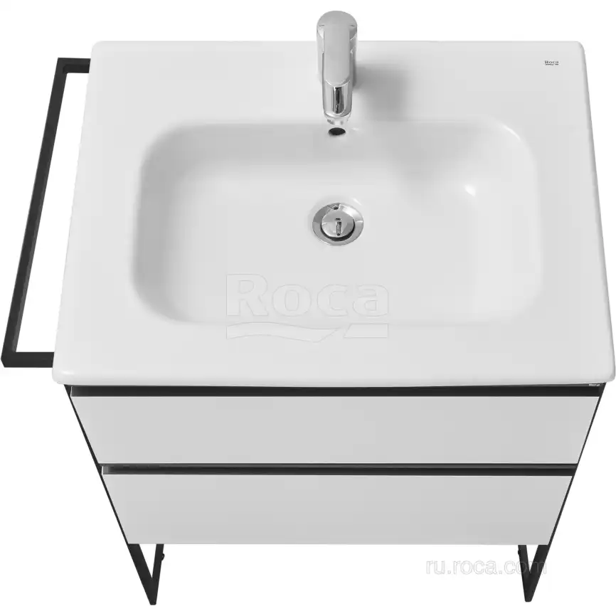 Тумбы под раковину Roca Domi 60 A857458806 подвесная, цвет, Белый глянец фото 3