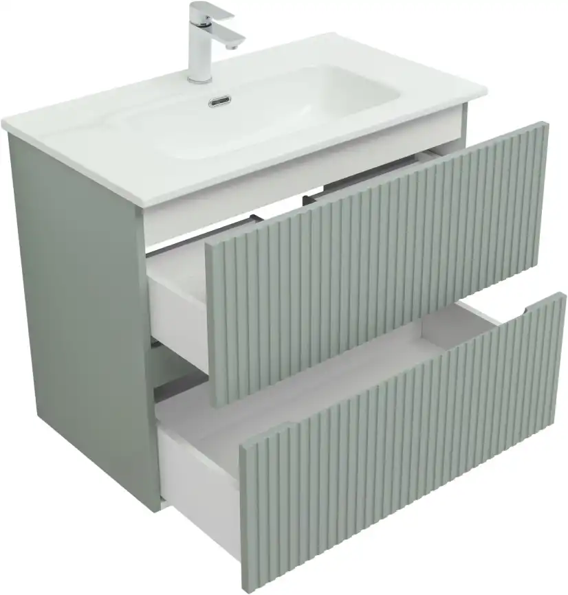 Тумба под раковину Aquanet Джейн 80 мисти грин фото 10