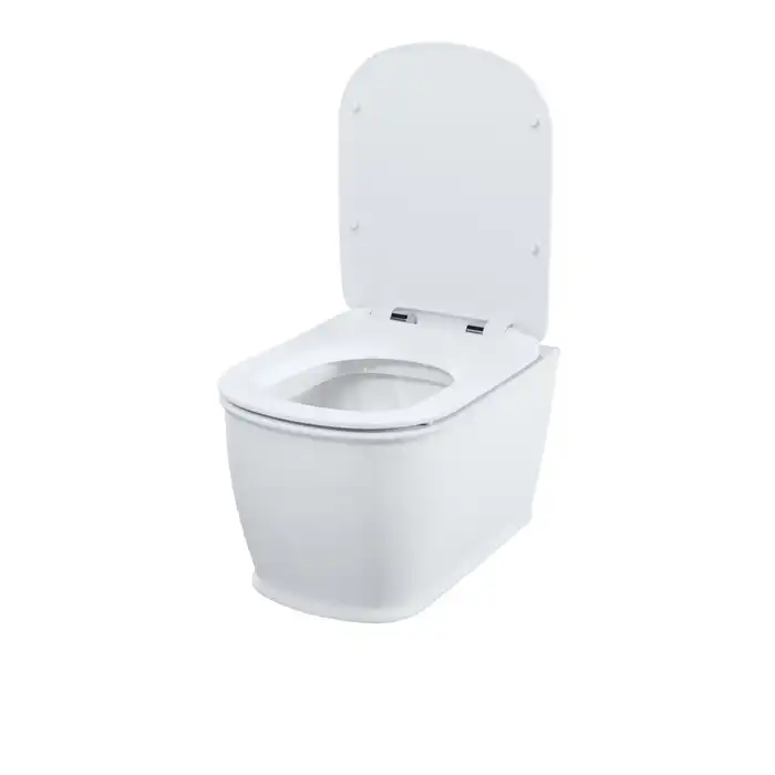 Унитаз подвесной IDDIS Oxford OXFRDSEi25 безободковый, с сиденьем микролифт Белый фото 2