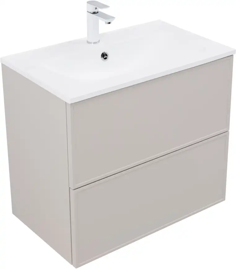 Тумба под раковину Aquanet Арт 75 бежевый, 343967 фото 5