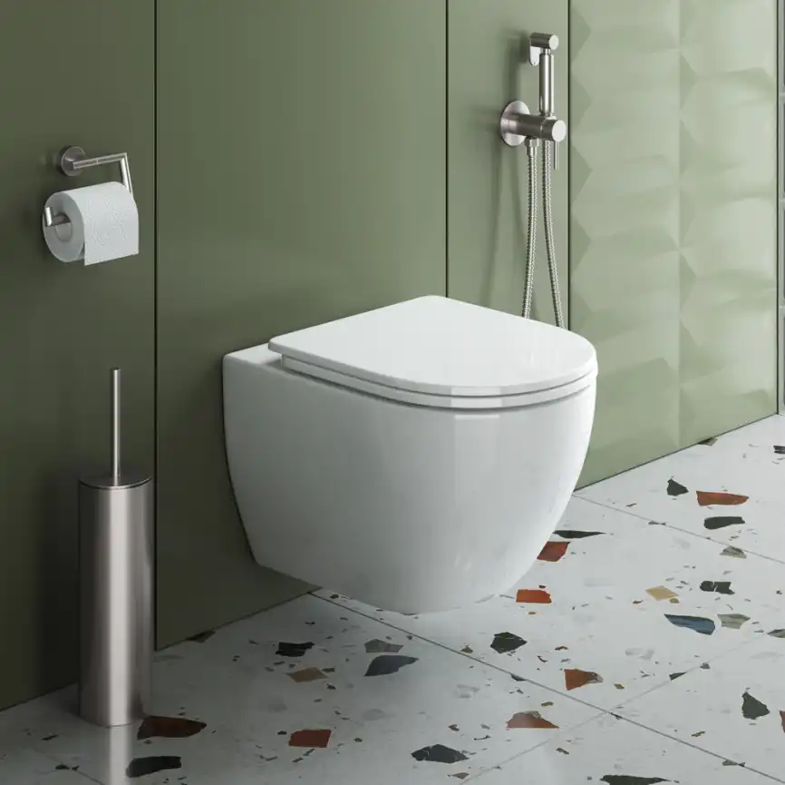 Подвесной унитаз CEZARES STYLUS-TOR CZR-6601-TH-TOR, безободковый, смыв Торнадо, белый фото 1