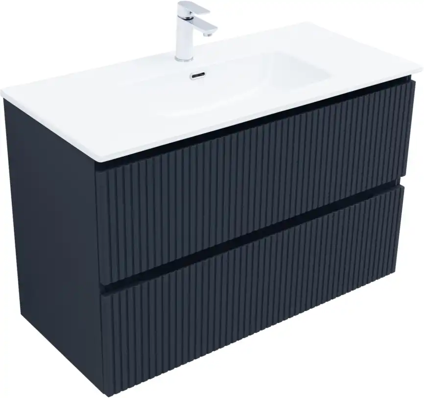 Тумба под раковину Aquanet Джейн (Flat) 100 маренго, подвесная, 335431 фото 7