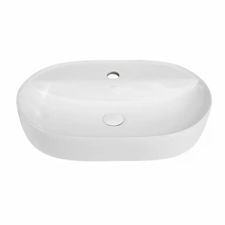 Раковина накладная ABBER BEQUEM 61х40,5х12 AC2113, овальная, белая фото 2