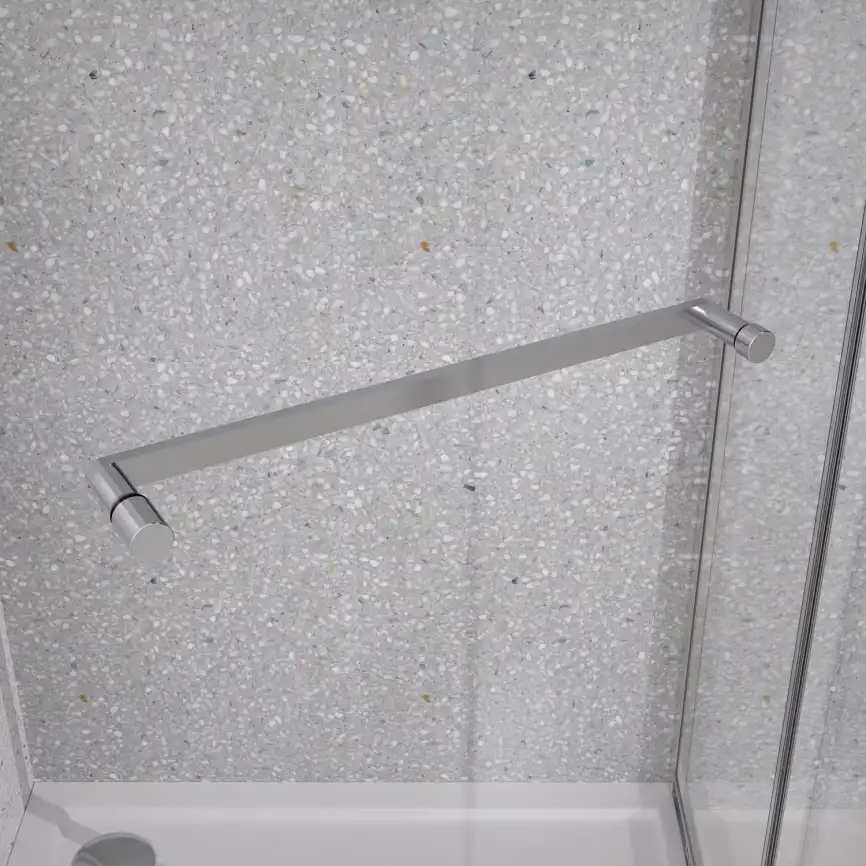 Душевой уголок Azario 100х100 AZ-L47-100-MGR-CL, профиль графит матовый, стекло Прозрачное фото 6